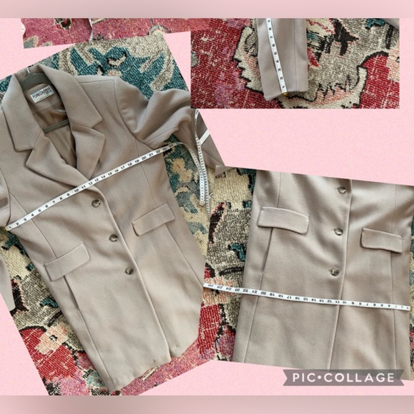 Taupe Wool Trench Coat - Picture 11 of 11